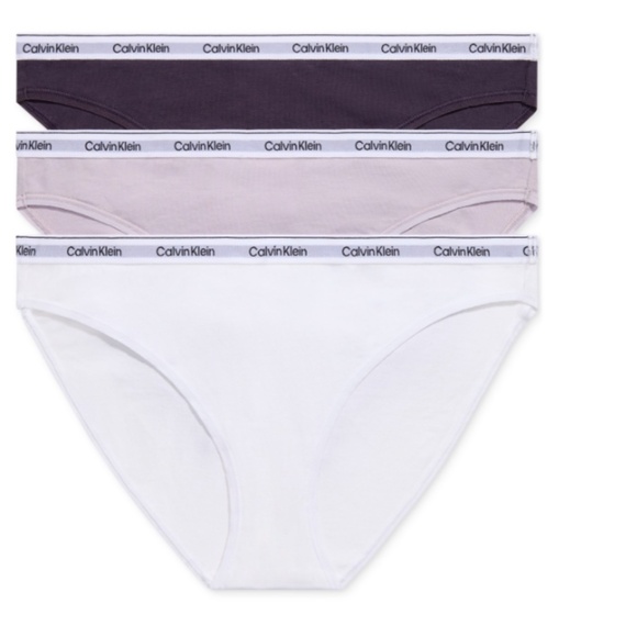 Calvin Klein Women's 3-Pk. Modern Logo Low-Rise Bikini Underwear  NWT - Picture 1 of 4